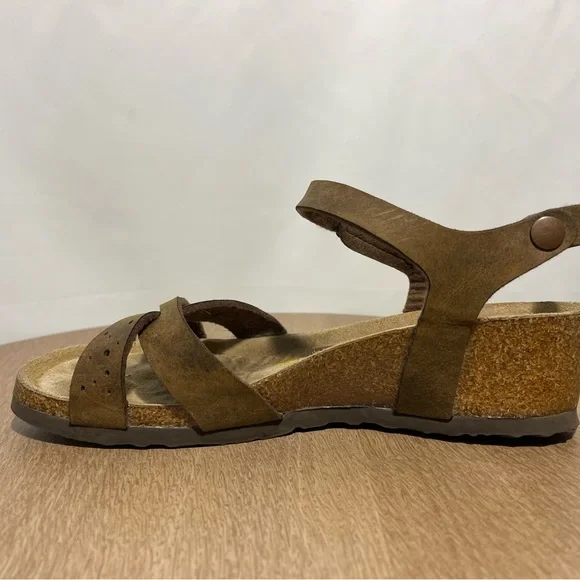 Brown Viking Comfort Wedge Sandals Size 10/41‎ - Picture 6 of 8